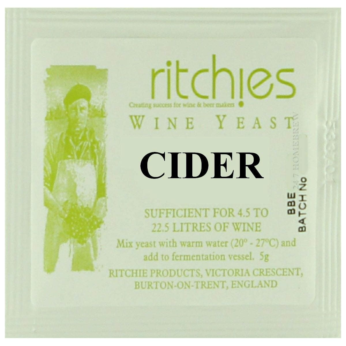 RITCHIES Cider Yeast - 5g Sachet