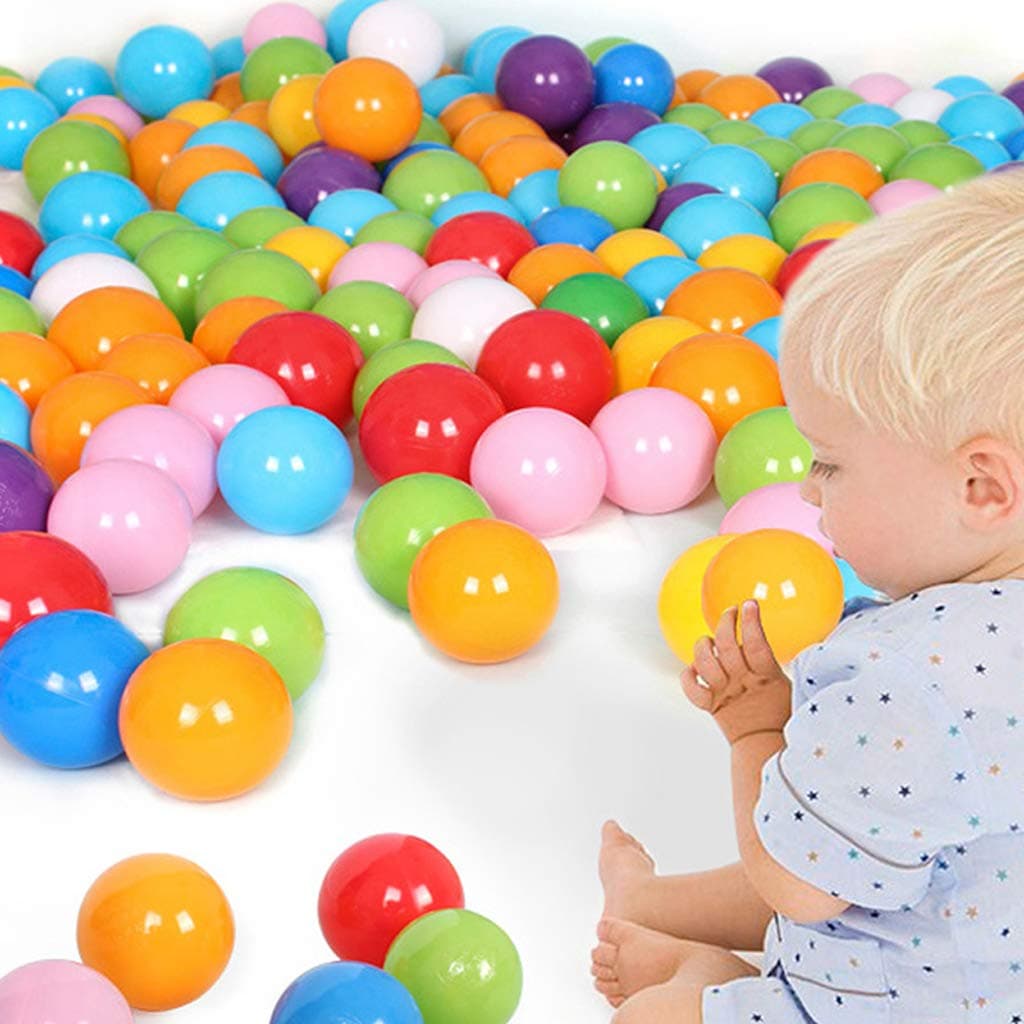 happinter 5.6cm 200pcs Colorful Fun Ball Pit,Soft Plastic Ocean Ball for Kid Toy Swim Pit Toy