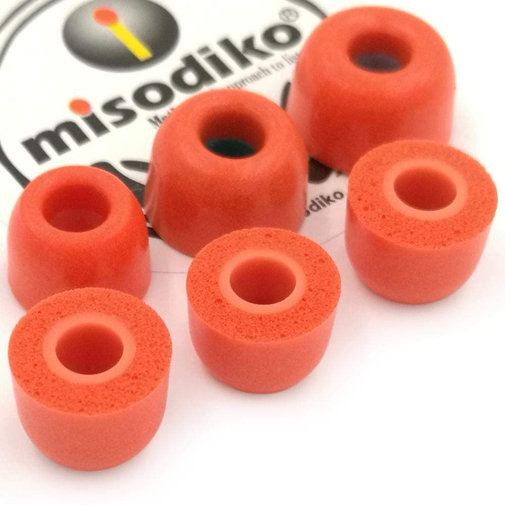 misodiko TWS-Lite Memory Foam Earbuds Tips for True Wireless Earphones Sony WF-1000XM3 SP700N, WI-1000XM2 1000X H700/ Beats Powerbeats Pro/ 3/2/ 1, BeatsX, urBeats/BeoPlay E8 (3-pairs, Small)