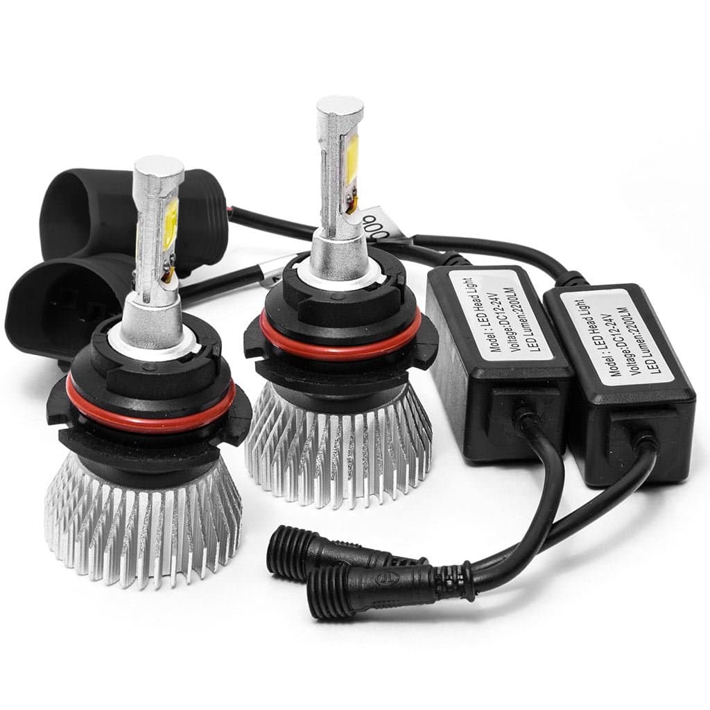 Biltek LED 9007 Headlight Conversion Bulbs 40W 4000LM Light Bulbs High/Low 6000K White