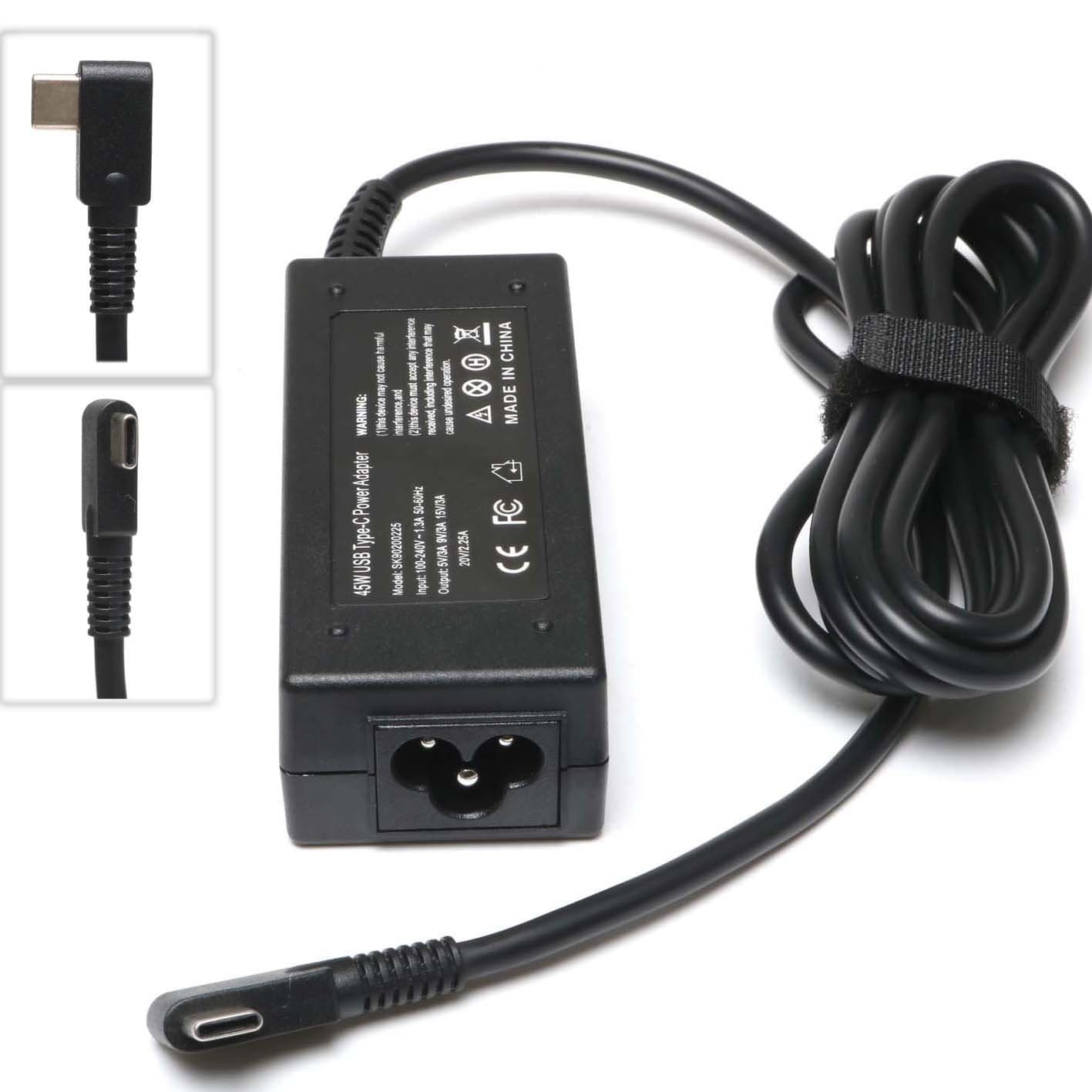 45W USB Type C AC Adapter for HP Spectre x360 13 Elite x2 Spectre x2 12-a001dx 12-a001tu Lenovo Yoga 720 910 ThinkPad X1 Yoga5 Pro 4X20E75132 4X20E75135 00HM651 Mobile Telephone AC Wall Charger