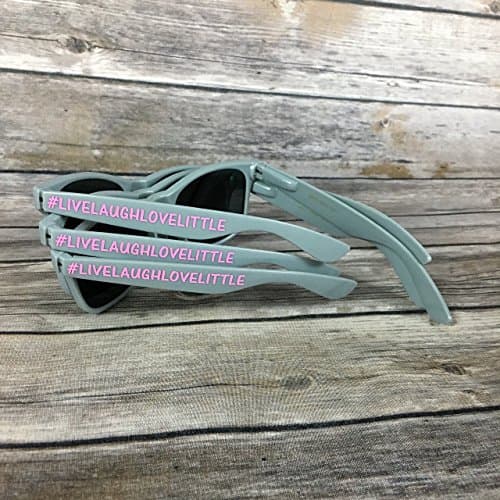 Personalized Grey Sunglasses - Adult Size