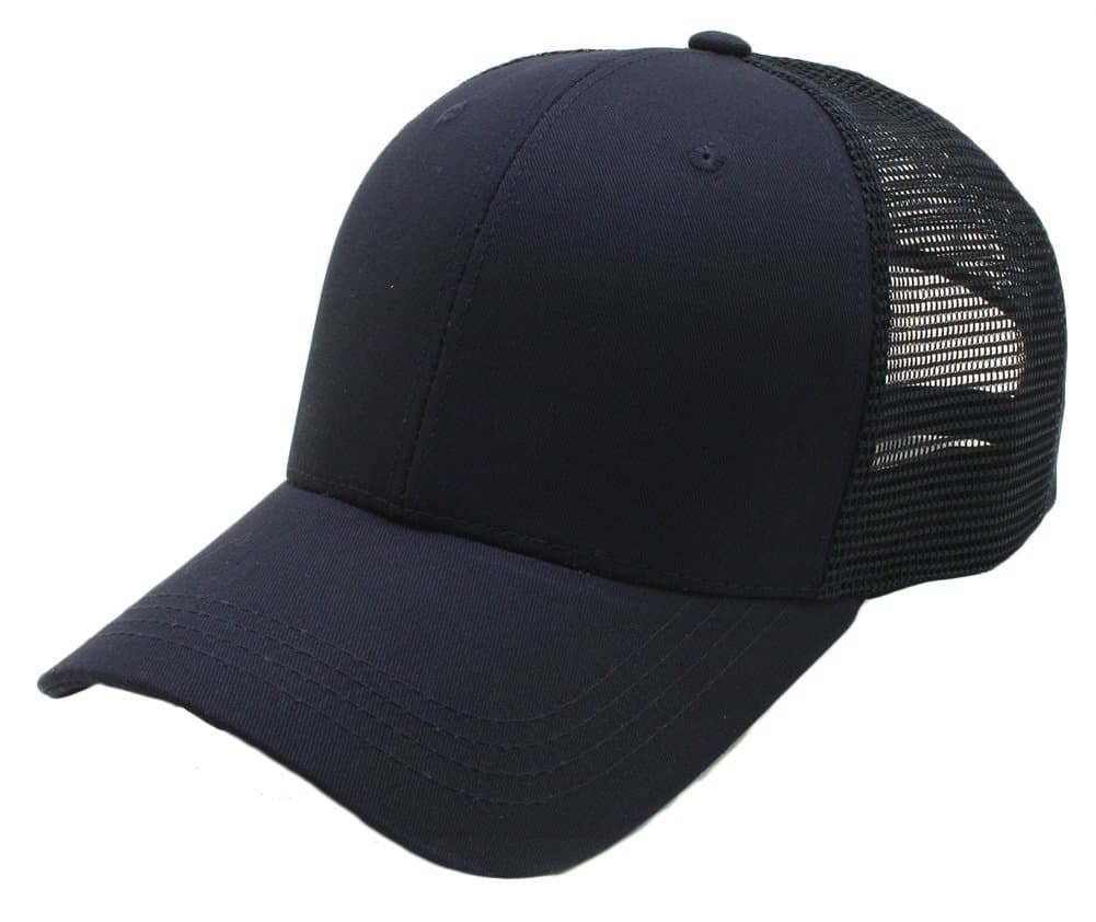 ATOBAO Men Big Size Mesh Back Plain Baseball Cap Curved Brim Trucker XL XXL XXXL