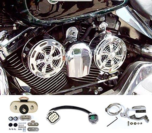 Love Jugs Slots Chrome with Vibration Master, Water Cool Frame Mount Kit, and ADT V-Twin Engine Cooling System for 2014-2016 Water Cooled Harley Touring Motorcycles