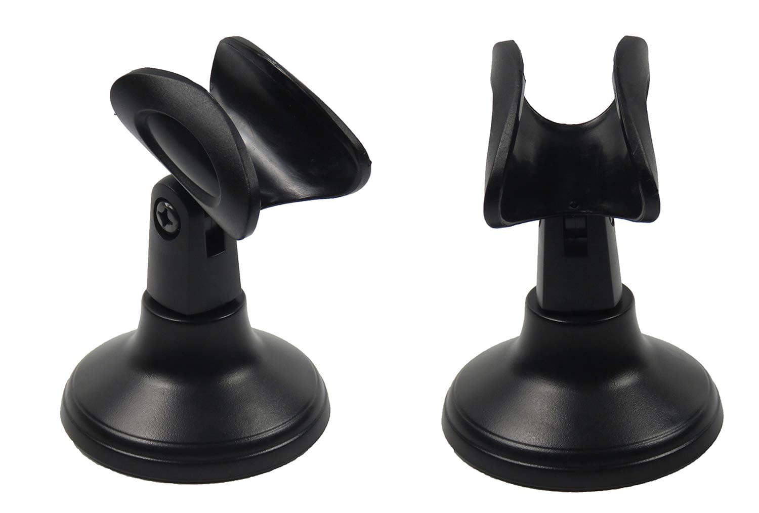 STARAUDIO 2Pcs Pro Adjustable Foldable Desk Handheld Microphone Stand With Clip Holder Base Mount For 2CH VHF PA DJ Church Handheld Microphone UHF Handheld Microphones SMA07