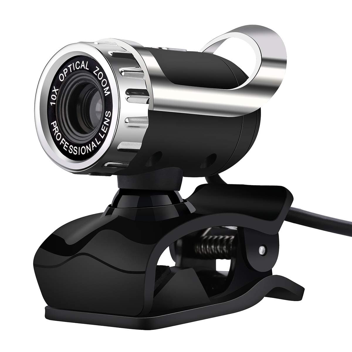 Jinxuny HD Webcam 1080p 12 Megapixel with Microphone, Computer Web USB Mac Laptop or Desktop Camera for Streaming, Video Calling and Recording, Left&Right 360 Degrees and Up&Down 40 Degrees Rotatable.