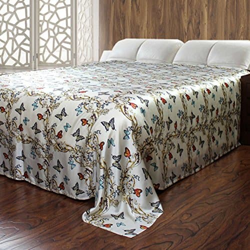 Reactive printed pure silk bed linen/ wide silk fabric sheets-Q 140x200cm(55x79inch)