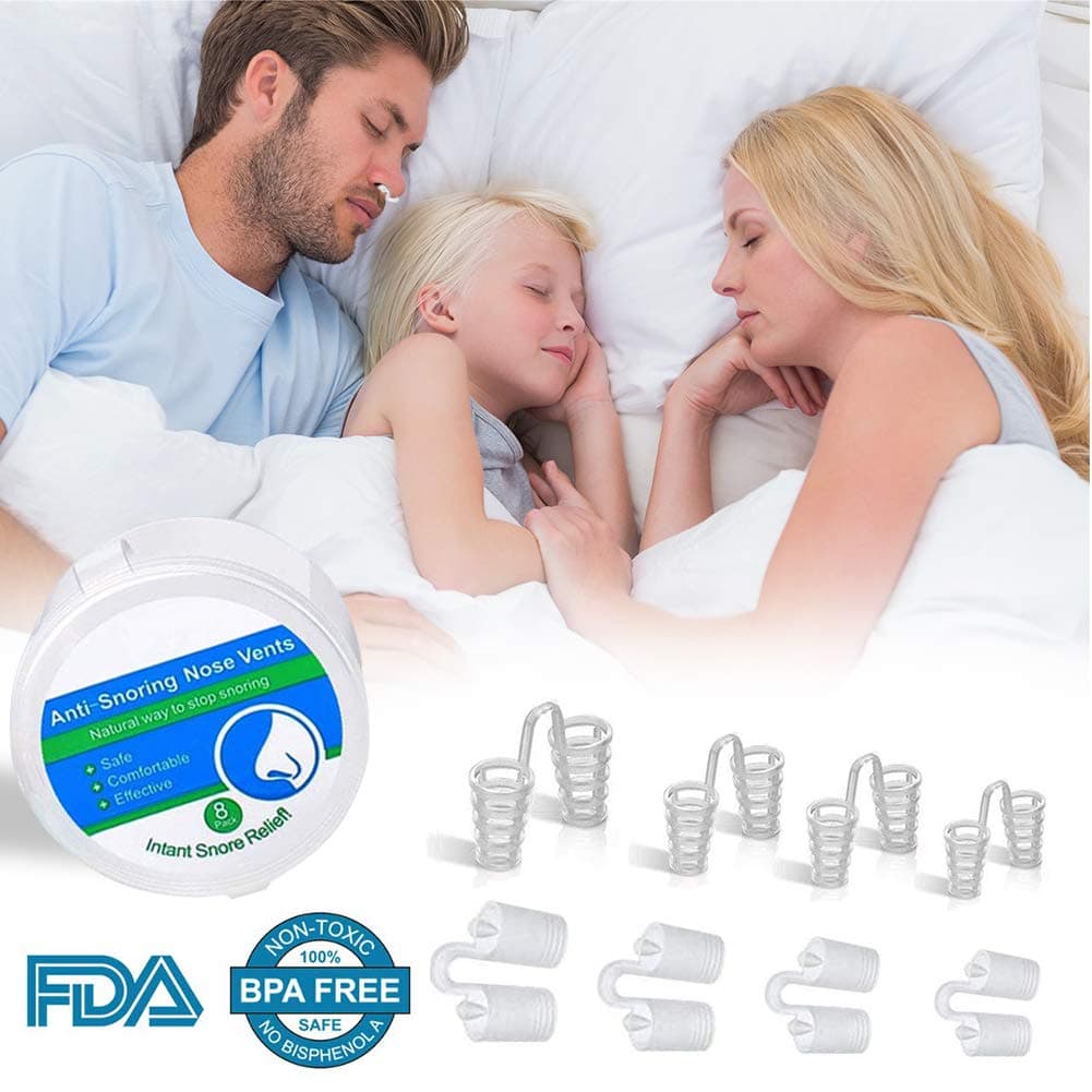 CAMEORY Anti-snoring Device 2019 Best Anti-snoring Solution Stop snoring,snoring aid and Nostril Dilator - 9 Different Sizes