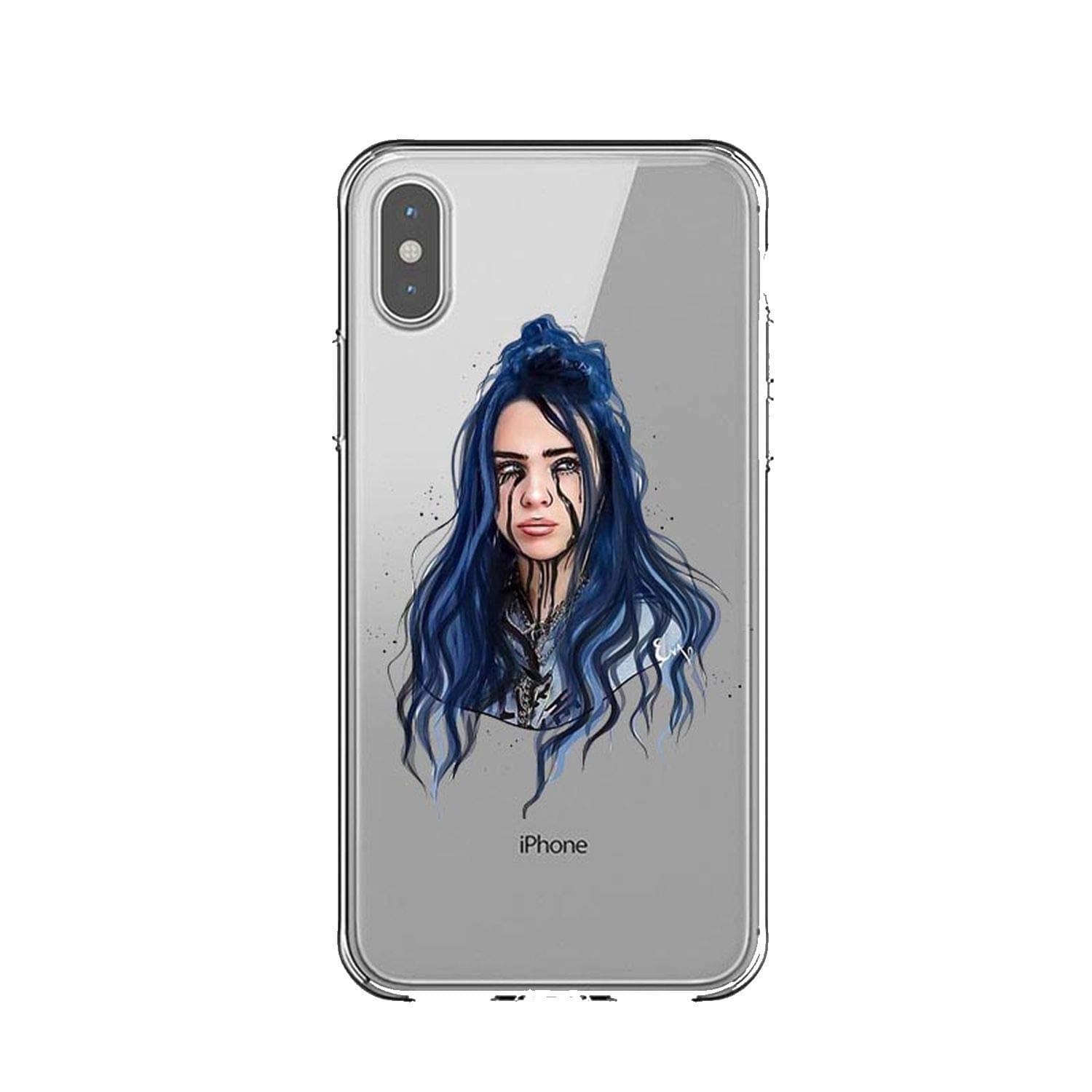 Billie eilish Silicone Phone Case for iPhone X 6 6sPlus 7 8 Plus XS MAX XR Back Cover,TPU16,for 6Plus 6SPlus