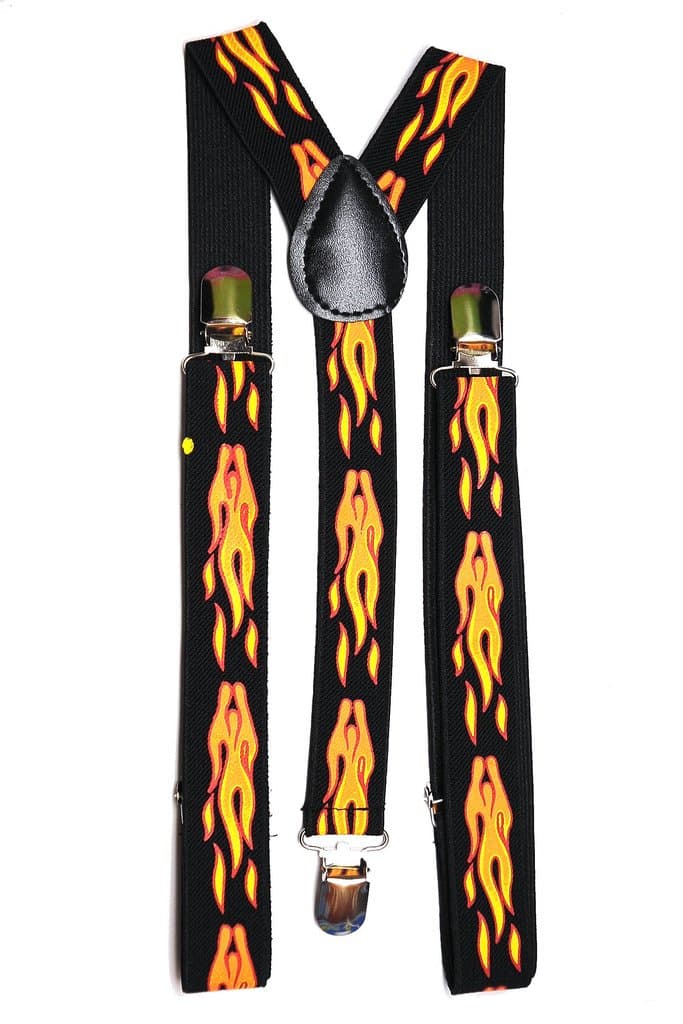 Youth 'On Fire" Adjustable Suspenders