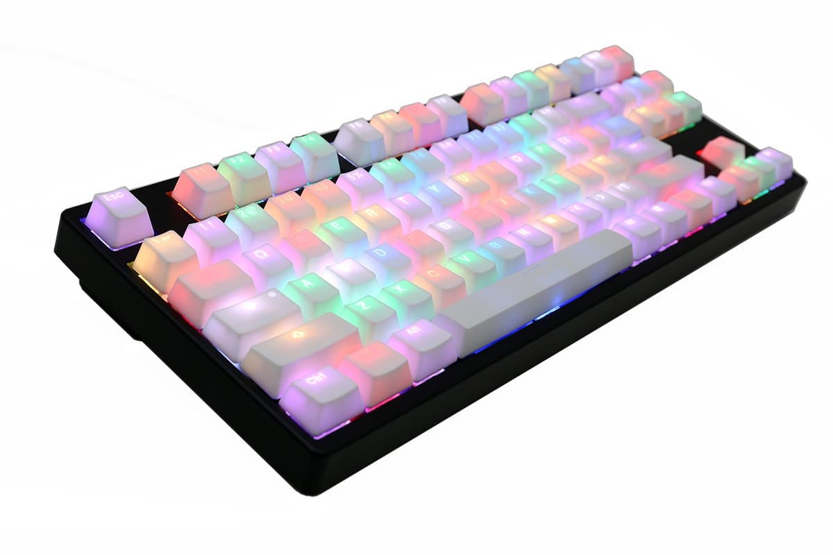 MK Disco White PBT (KBT Brown) Keyboard