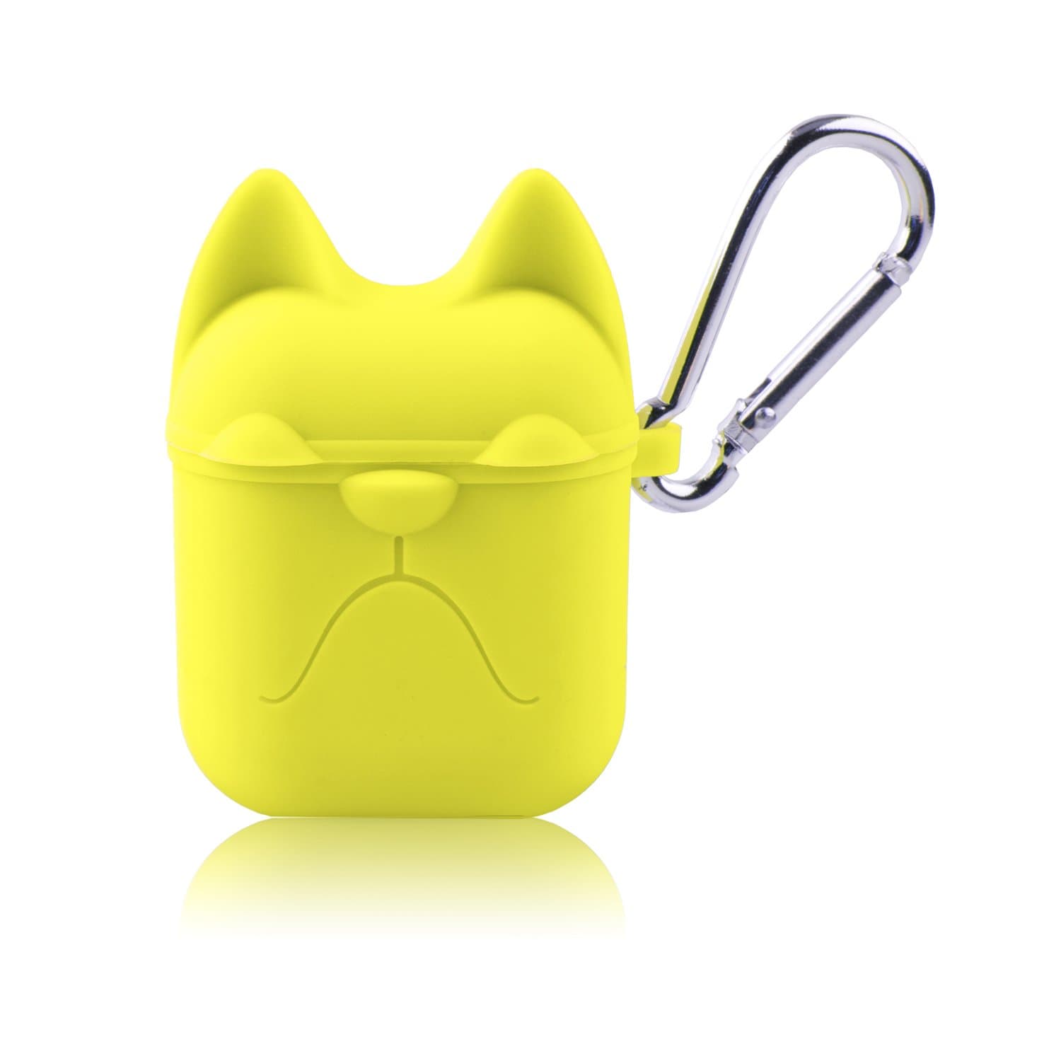 Earbuds Case Works with Apple AirPods,Wireless Earphone Scratch-Proof Protective Headphone Cover Silicone Skin with Carabiner for AirPods Carrying Cover Case