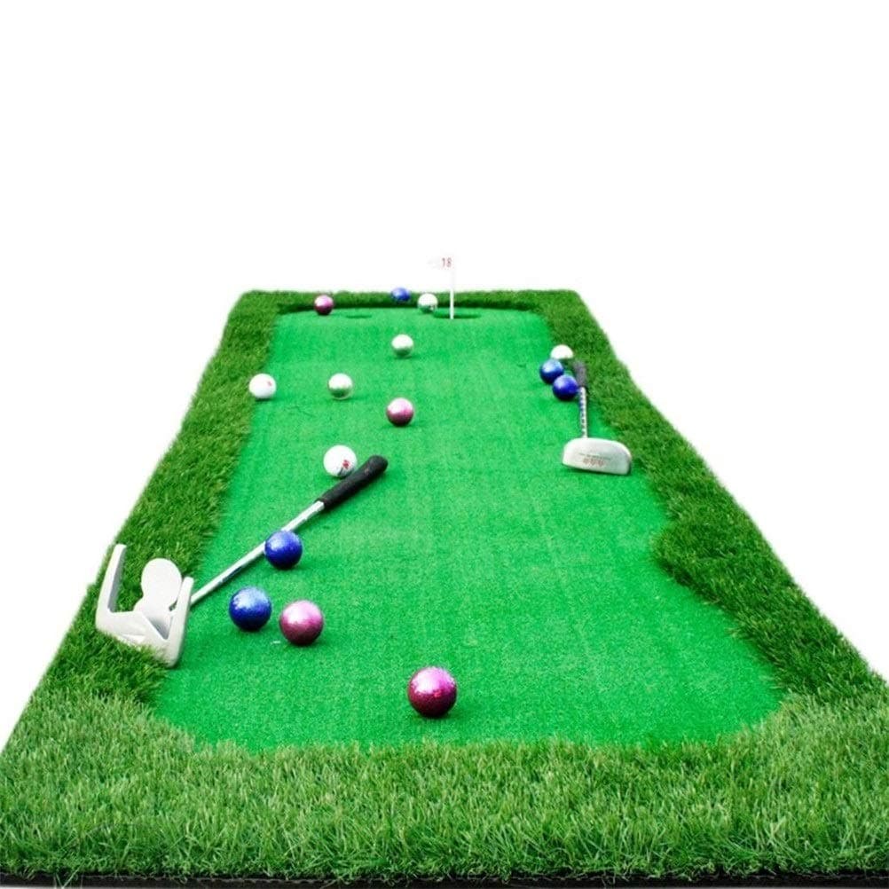 LBWT Home Golf Practice Mat, Indoor Mini Golf Mat Putting Practice Blanket Two-color Grass Strong Elasticity Artificial Simulation