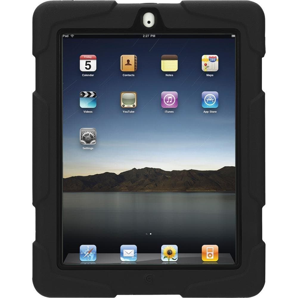 IPAD 2 3 4 BLACK MILITARY TOUGH PROTECTIVE CASE HARD RUGGED HEAVY DUTY SHOCK SURVIVOR (SURVIVOR)