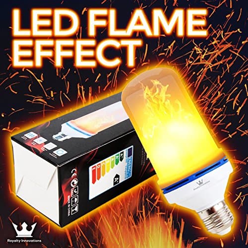 LED Flame Effect Light Bulb, Flickering, Upside Down, Decorative Atmosphere, Vintage, 108pcs 2835 LED Beads for Bar/Festival Decoration