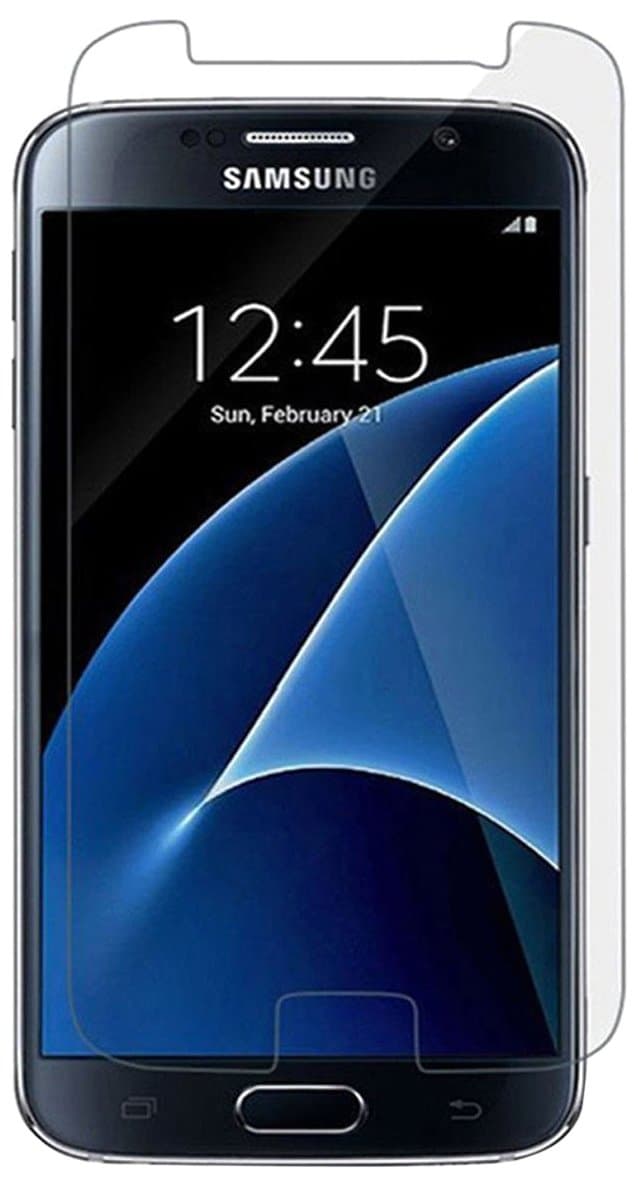 Granvan EHI032 Galaxy S7 Screen Protector, Anti-Scratch, Anti-Fingerprint, Case Friendly, Bubble Free, Touch Sensitivity, Screen Protector - 2 Piece