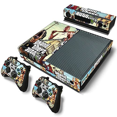 Skin Sticker Decal Vinyl for Xbox One Console Kinect 2 free Controller Cover- GTA