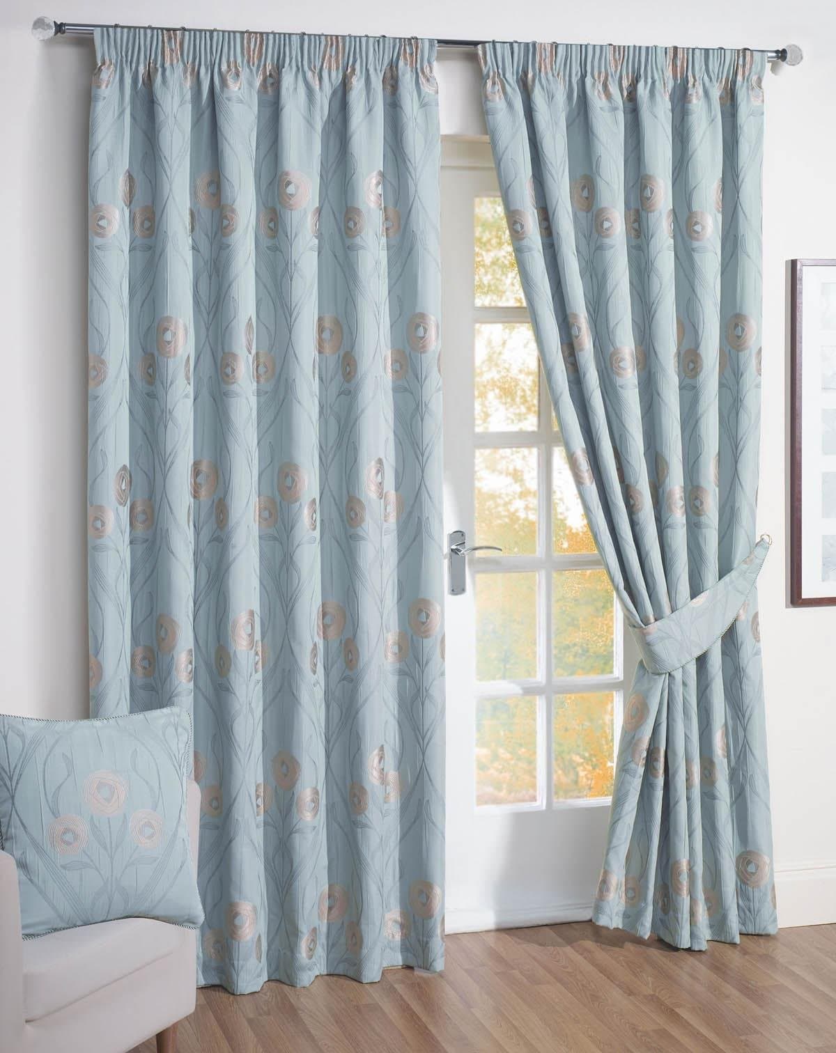 Montrose Curtains Duckegg 66 x 54