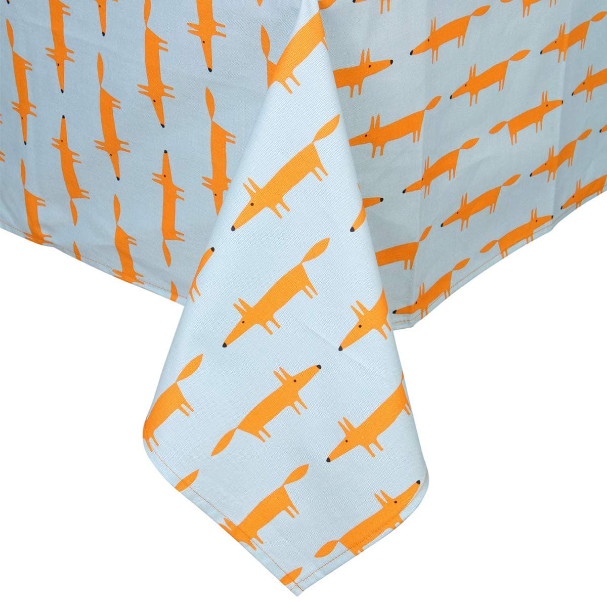 Scion Mr Fox Blue Table Cloth, 160 x 250