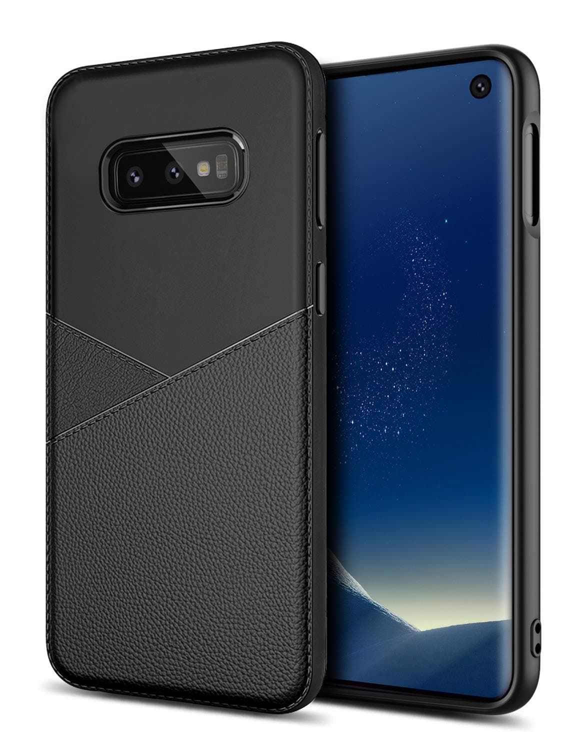GREATRULY Soft Silicone Case for Galaxy S10e,Flexible Slim Drop Proof Case for Samsung Galaxy S10e,Thin Protective Cellphone Cover Shell,Black