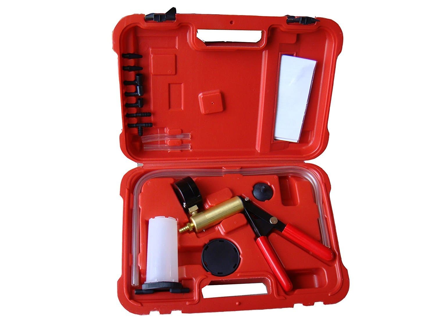 Hand Held Brake Bleeder Tester Set Bleed Kit Vacuum Pump Car Motorbike Bleeding