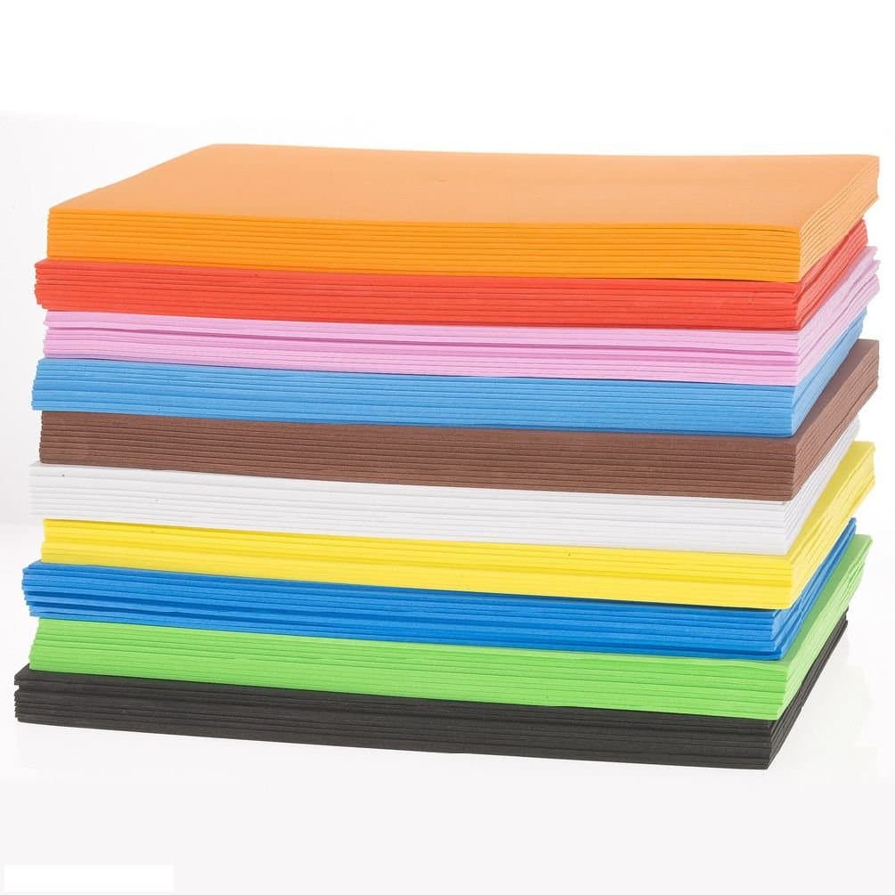 EVA Foam sheets A4 or A3 Choose Colour and Size 10 Sheets