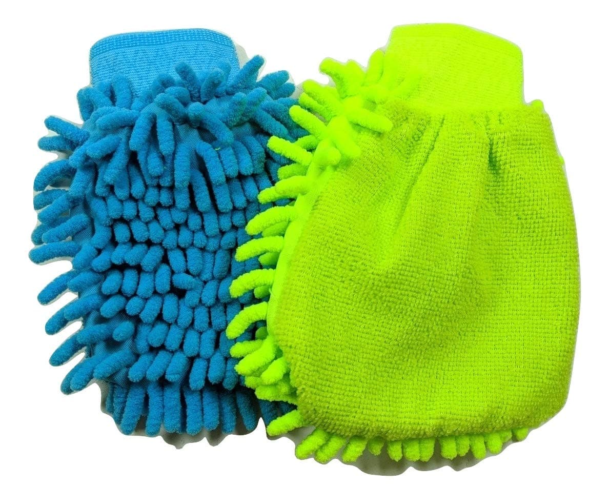 Body Wash Scrubber Microfiber Mitten Soap Holder 2 Count One Size Colors May Vary
