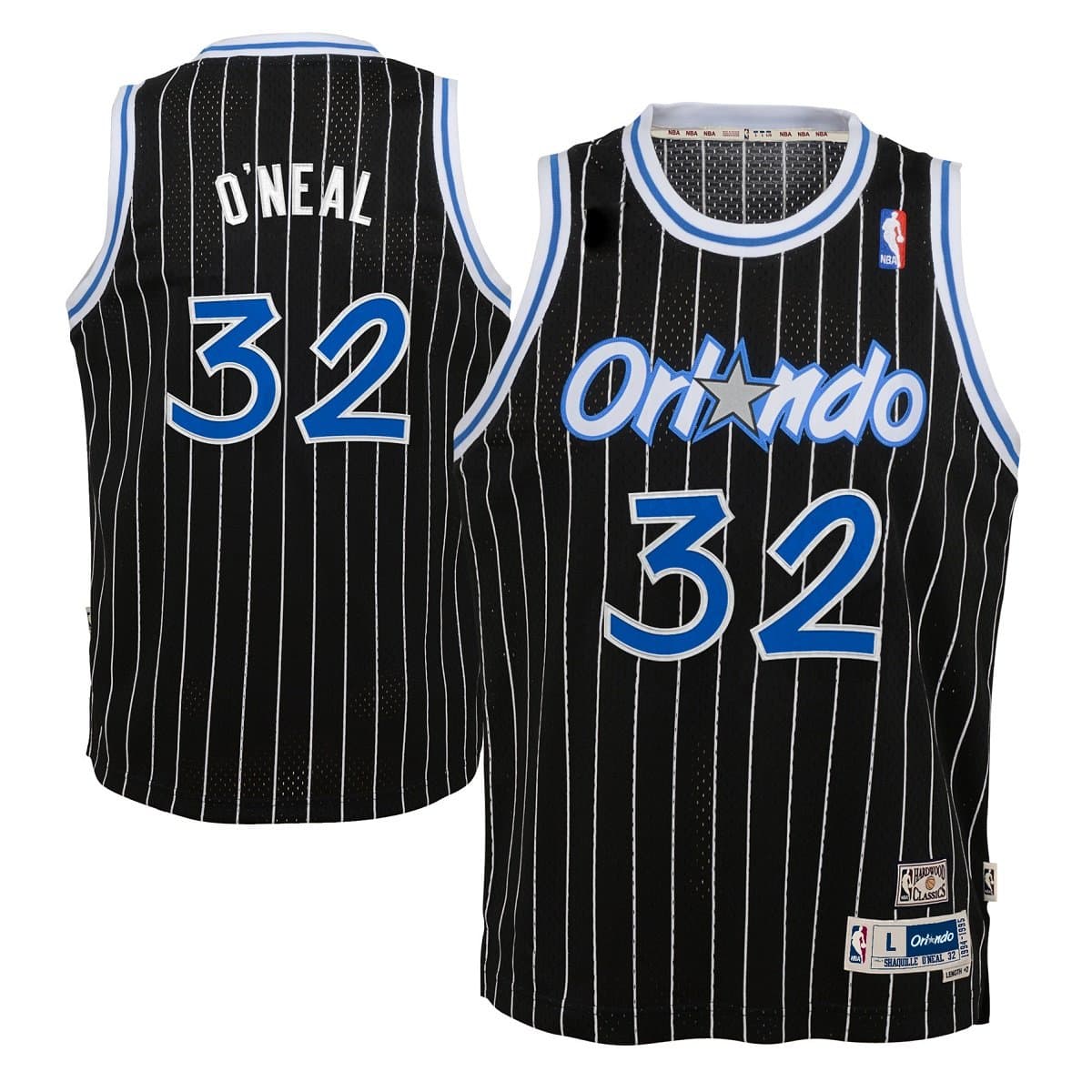 Outerstuff Shaquille O'Neal Orlando Magic NBA Youth Throwback Swingman Jersey - Black