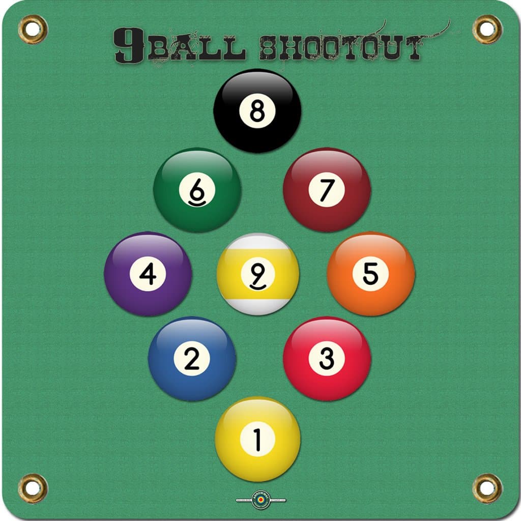 Arrowmat Foam Rubber 9 Ball Shootout Target Face