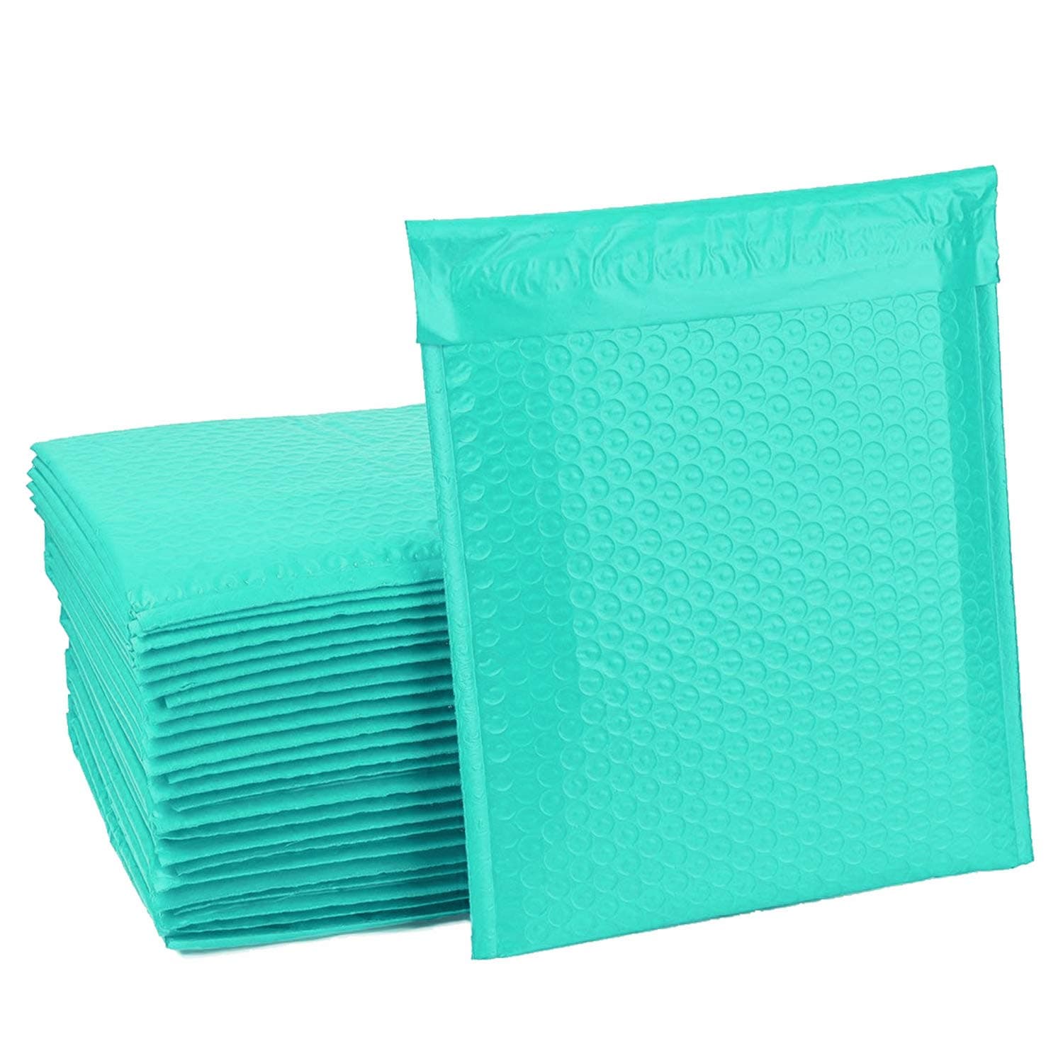 #2 8.5 x 11 inch Padded Envelopes Cushioned Poly Teal Bubble Mailer Self Seal Teal Shipping Envelopes Pack of 20