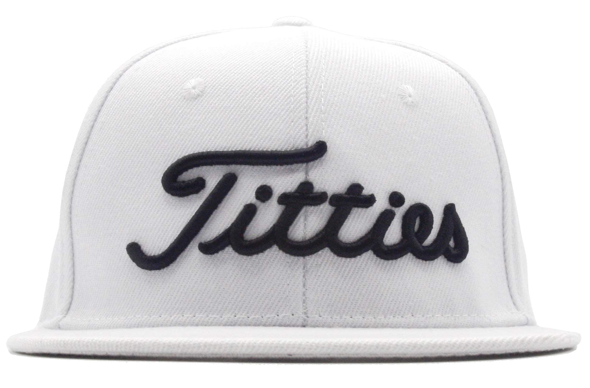 Power Caps Titties 3D Golf Hat Snapback Cap PGA Flat Bill Brim