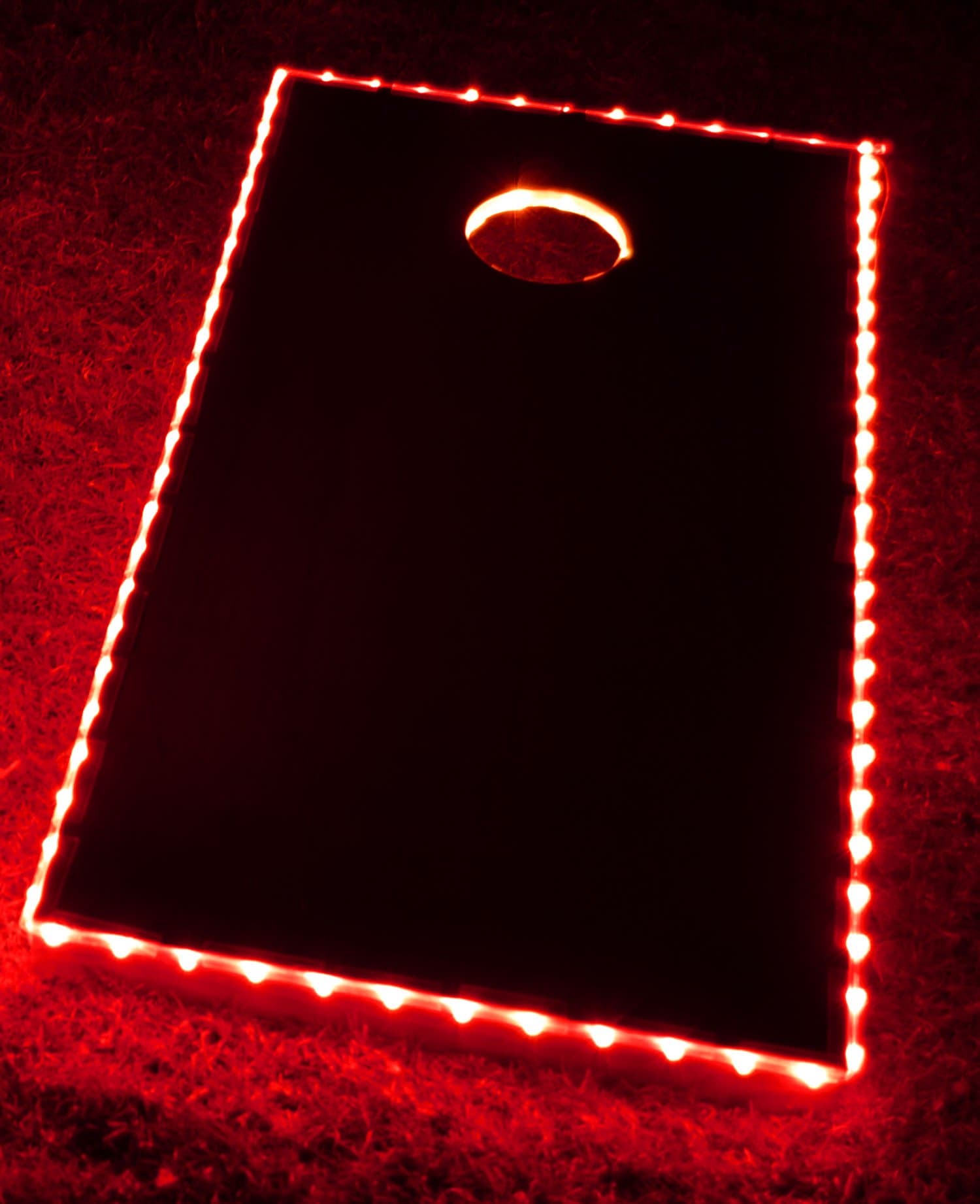 GlowCity Light Up LED Cornhole Lights Board Kit Double The Illumination with Closer Spaced LED's (Includes Lighting Kit for ONE Board So You Can Mix and Match)