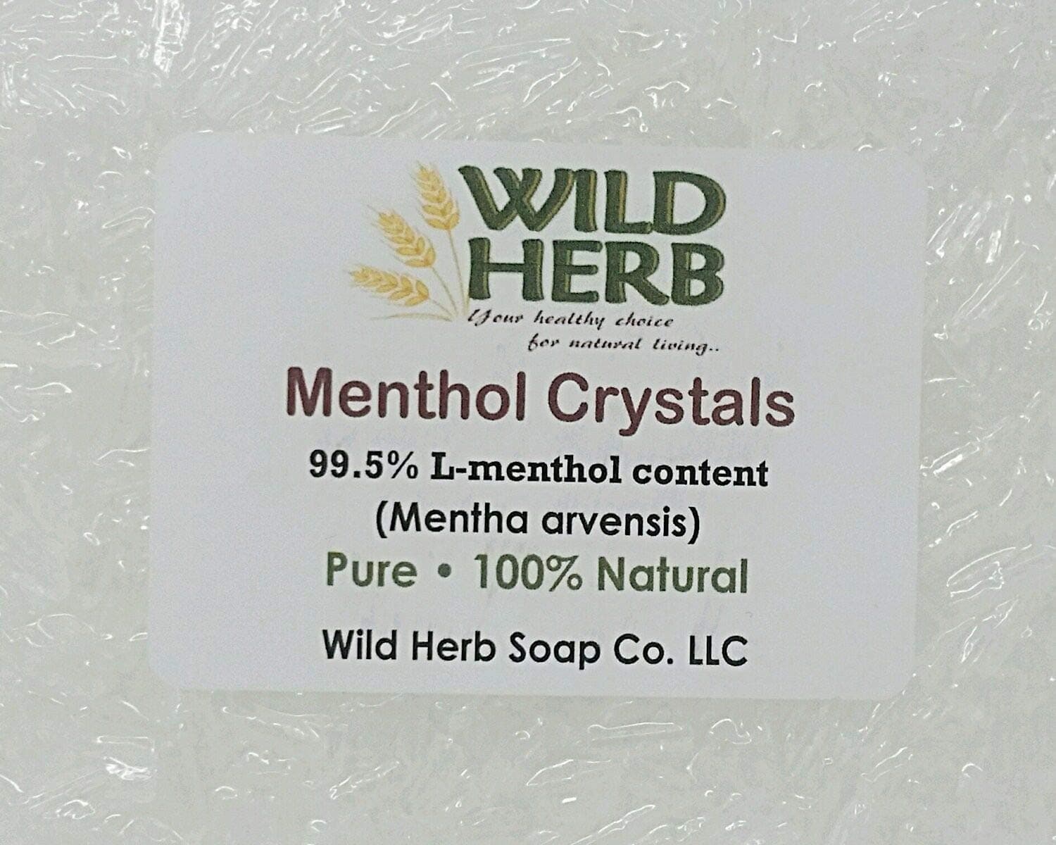Menthol Crystals (15 lbs) sourced from a USDA and ISO 9001 Certified Organic Supplier