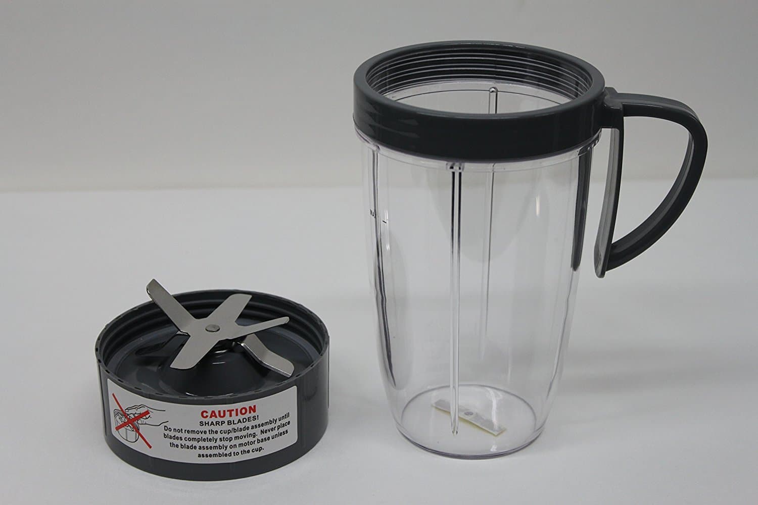 NutriBullet 24 OZ Tall Cup + Handled Lip Ring + NutriBullet Extractor Blade, COMBO