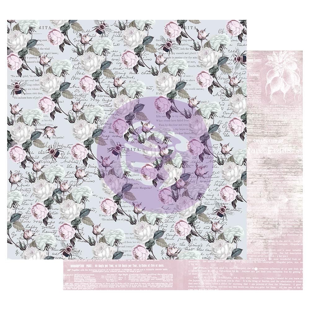 Poetic Rose 12x12 Sheet - Buzz Words