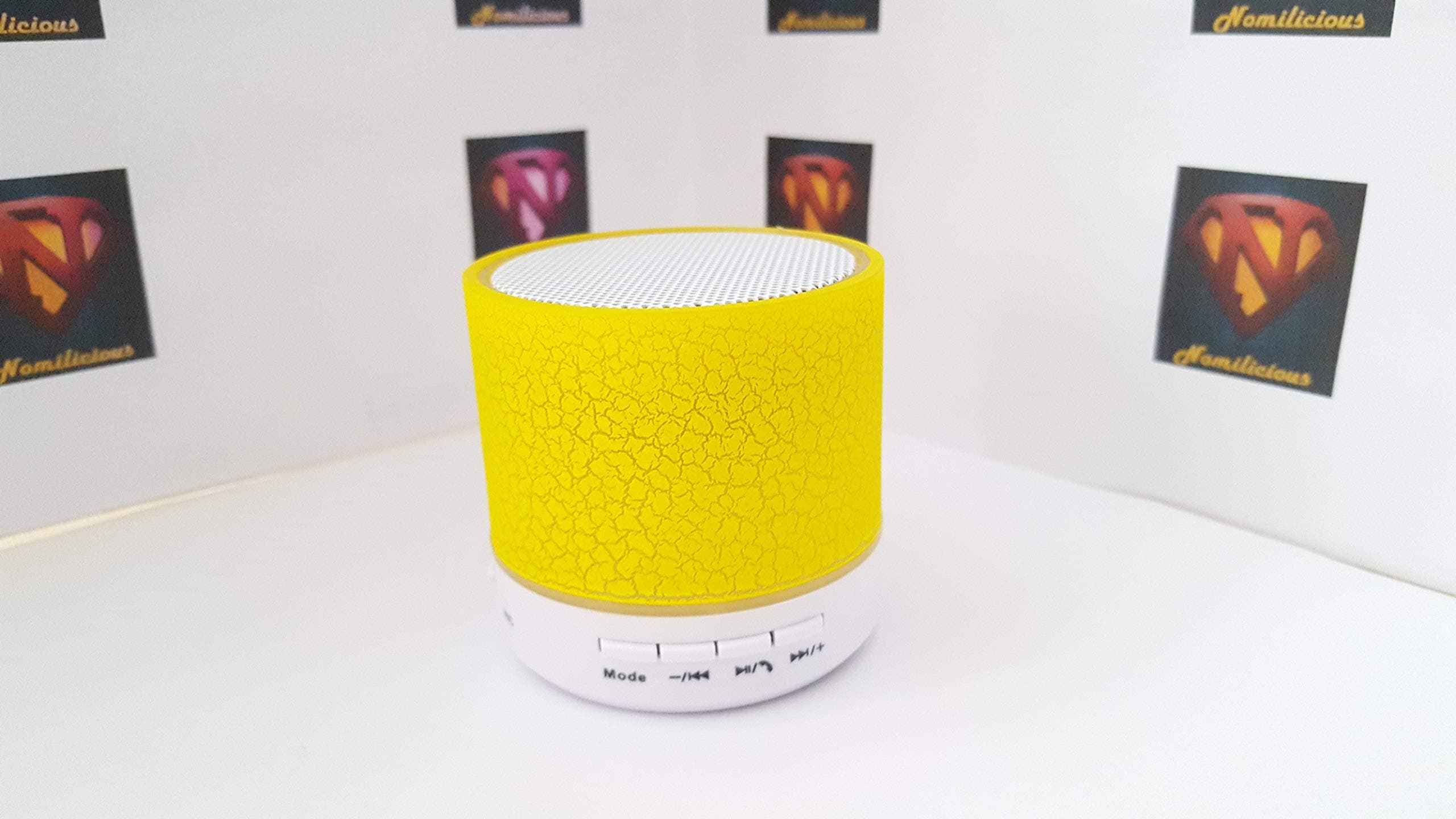 Colourful LED MP3 Speaker Bluetooth with FULL QURAN - Eid Islamic Gift (Yellow)