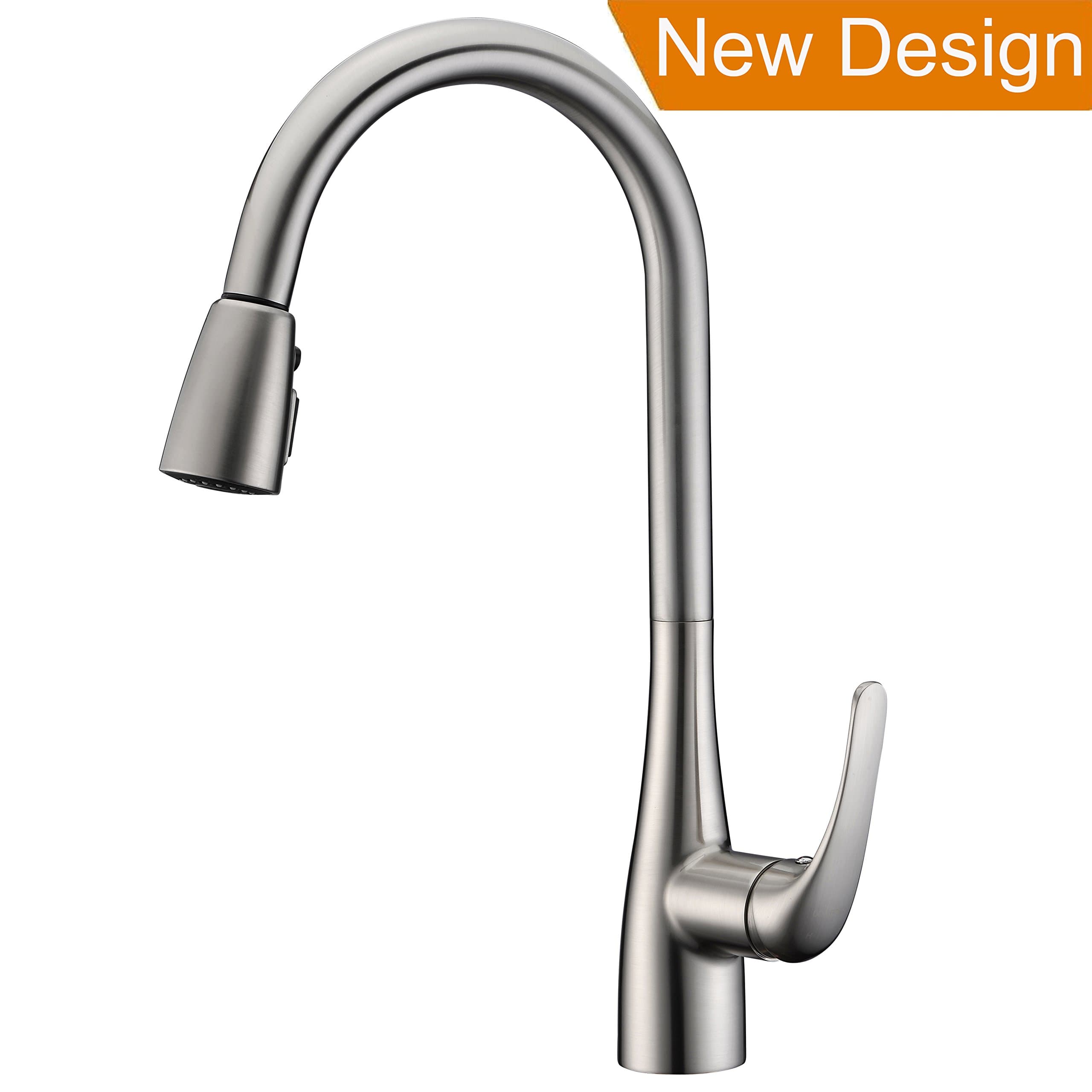 Kitchen Taps Chrome Double Handles Swivel Kitchen Sink Tap