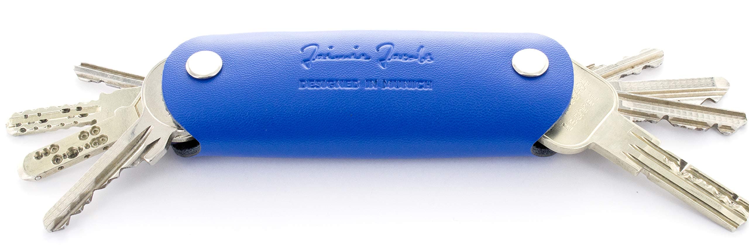 JAIMIE JACOBS Key Boy - Leather Key Holder, Key case, Key Organiser (Blue)