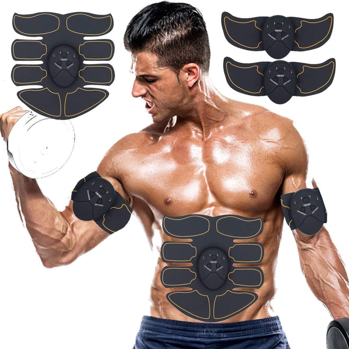 upstone Abs Trainer Muscle Trainer Ultimate Abs Trainer Ab Trainer for Men Women Abdominal Work Out Ads Power Fitness Abs Muscle Training Gear Workout Equipment Portable Trainer Abs Belt