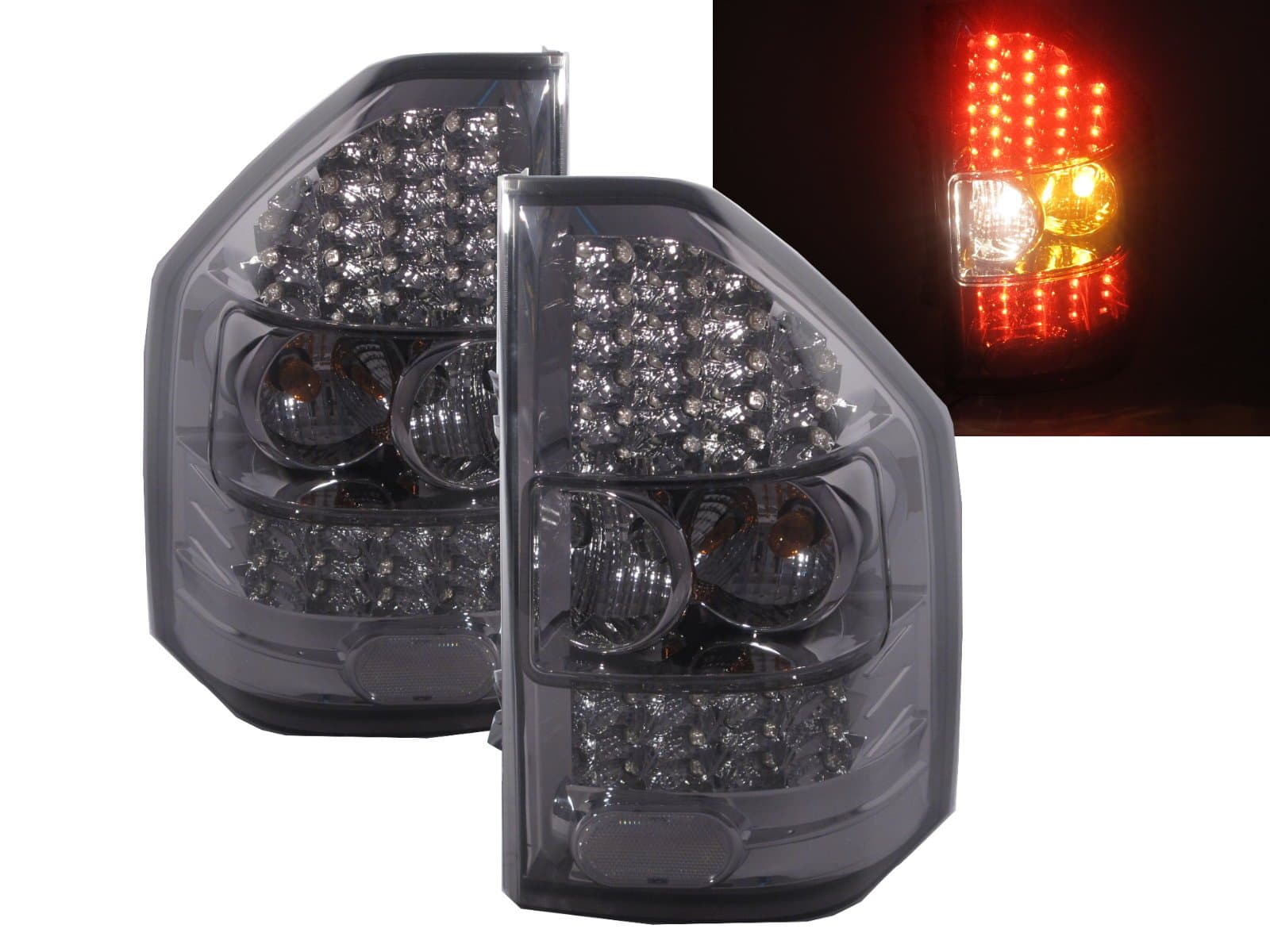 CABI for V60 Pajero 2000-2006 Third generation SUV 3D/5D LED Tail Rear Light Smoke V1