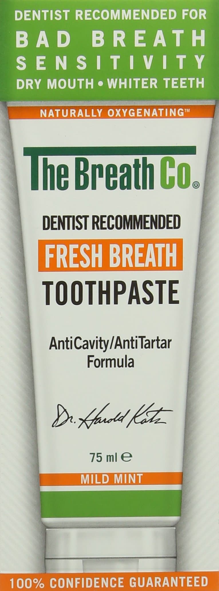 The Breath Co Fresh Breath Toothpaste, 75 ml, Mild Mint