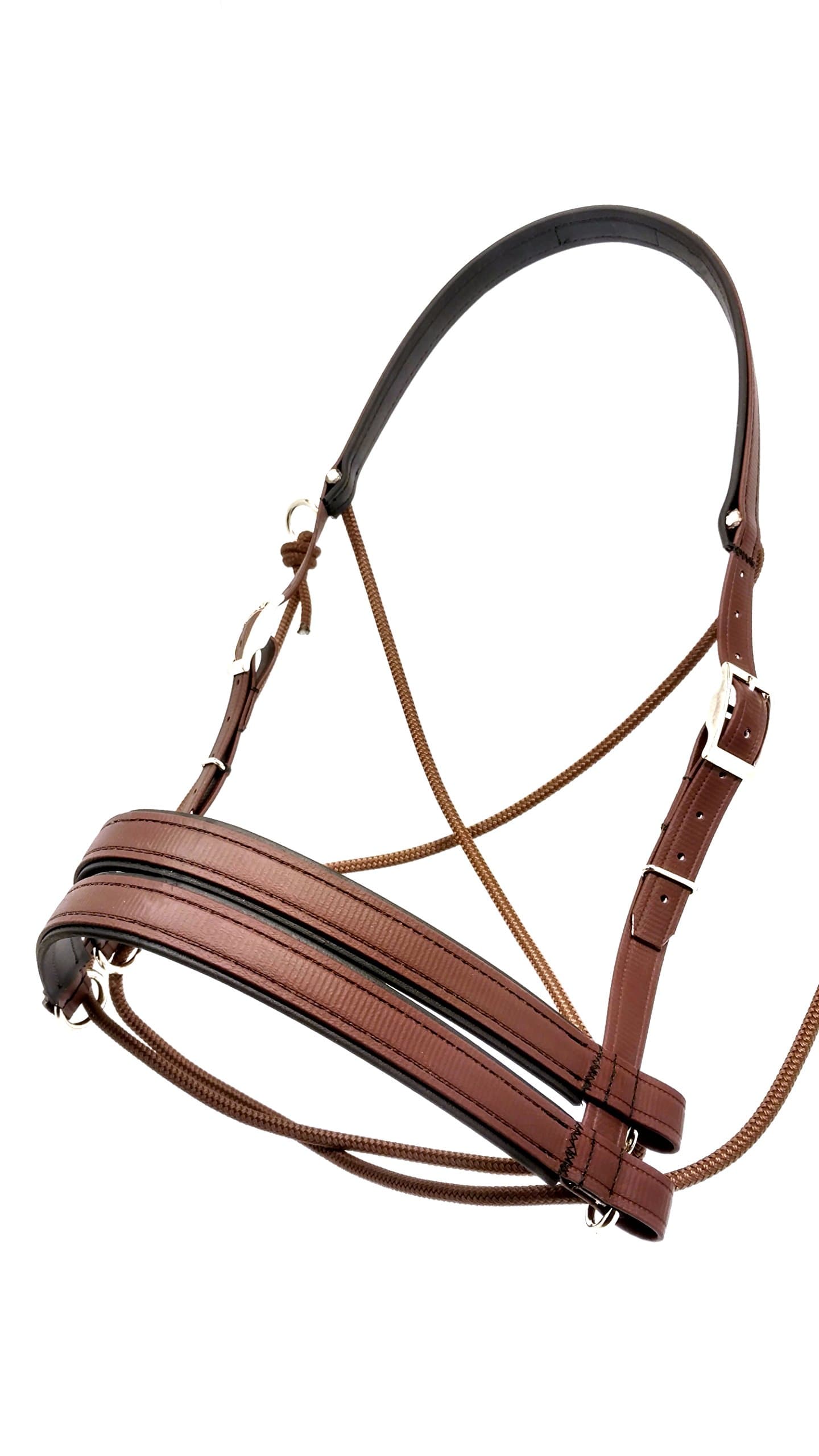 Ultimate Bitless Bridle (Brown, Regular/Full