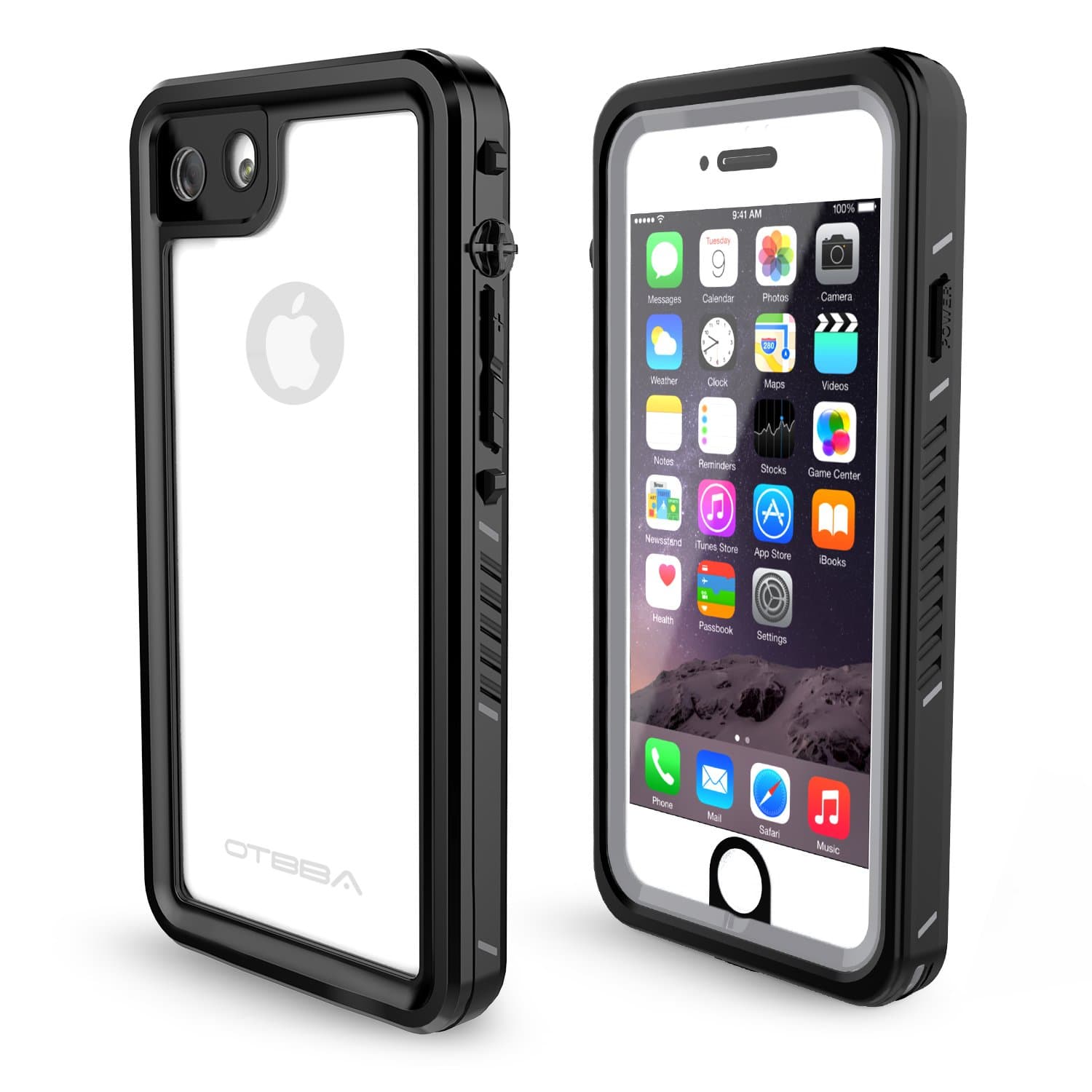 OTBBA iPhone 7/8 Waterproof Case,IP68 Certified Waterproof Shockproof Snowproof Dirtproof Full Body Protective Underwater Case for iPhone 7/8