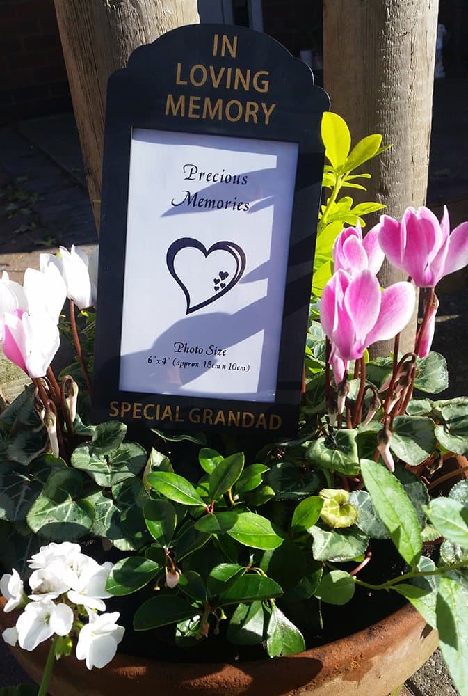 Special Grandad Memorial Spiked Photo Frame