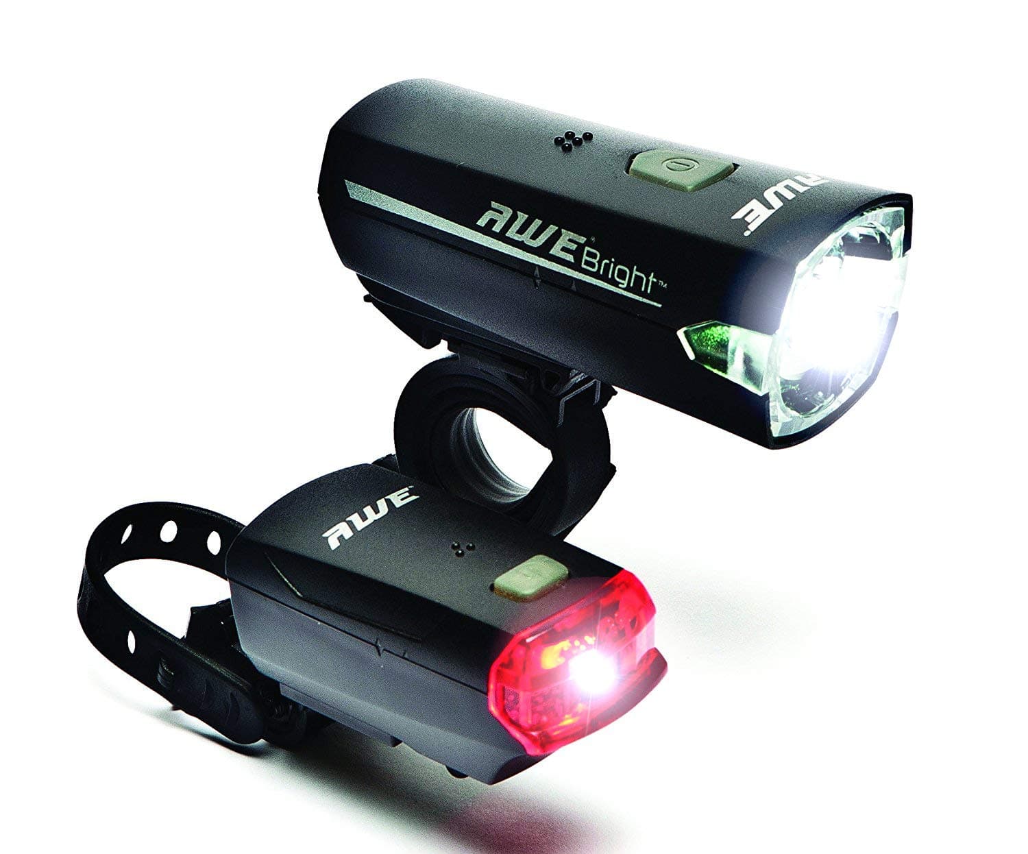 AWE® AWEBright™ British Standards Bicycle Front/Rear Light Set 12 Lux