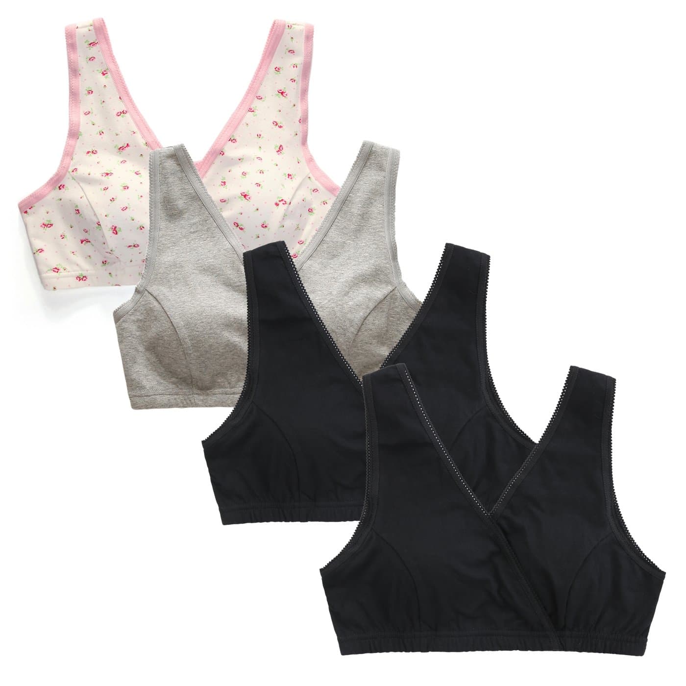 Nursing Bra Maternity Bra Pack Wrap Sleep Bra for Maternity to Nursing Seamless Cotton for Breastfeeding