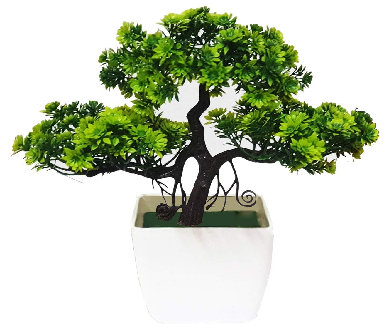 Litleo Artificial Flower with Pot (Green)