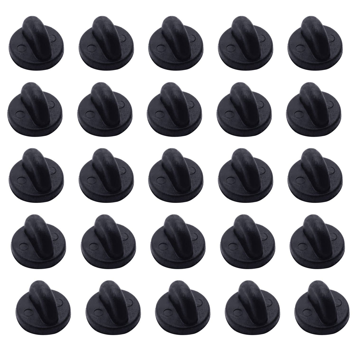 200 Pack PVC Rubber Pin Backs, Doubletwo Pin Keepers for Tie Tack Butterfly Clutch Keepers Replacement Uniform Badge Comfort Fit Tie Tack Lapel Pin Backing Holder Clasp