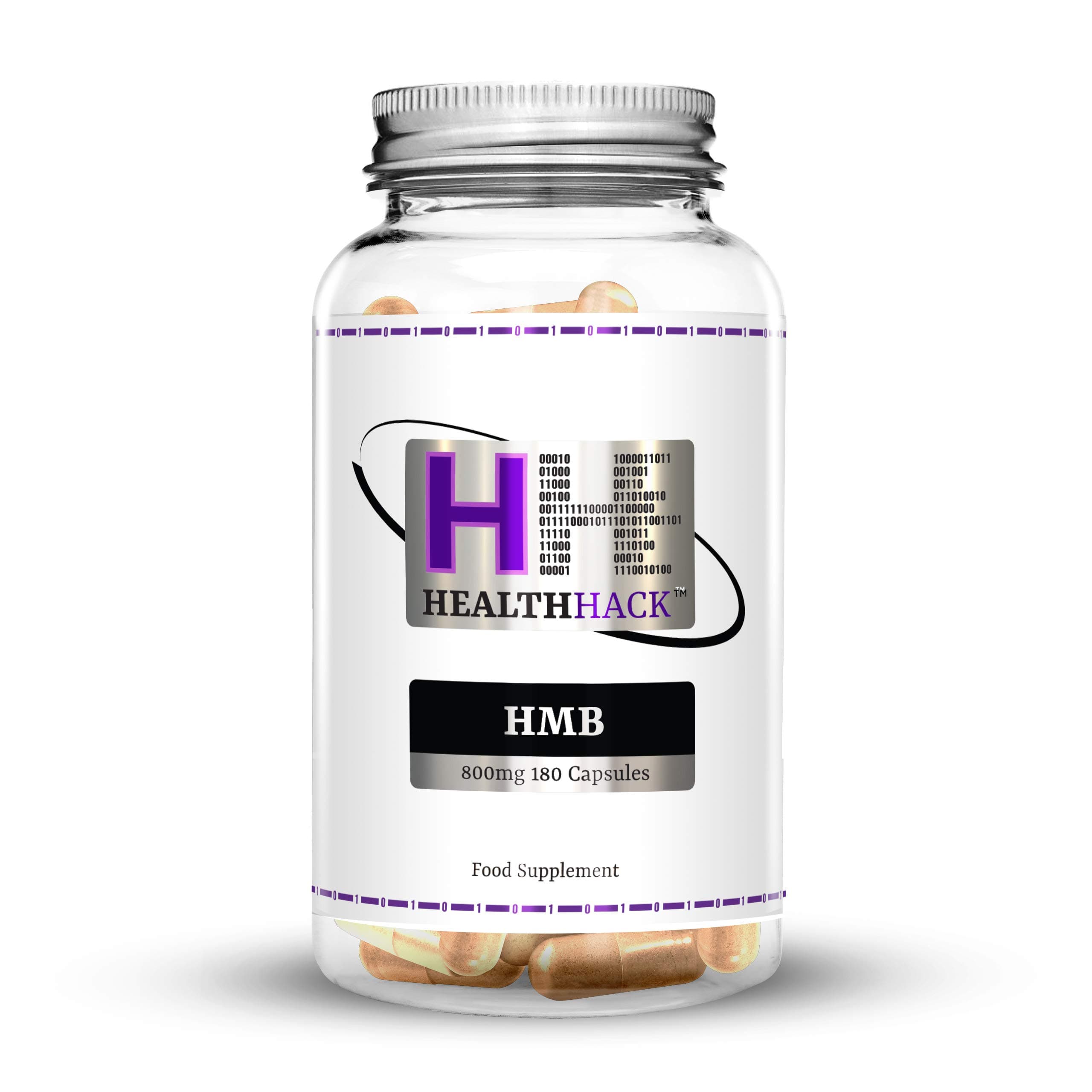 Health Hack HMB, 800 mg, 180 Capsules
