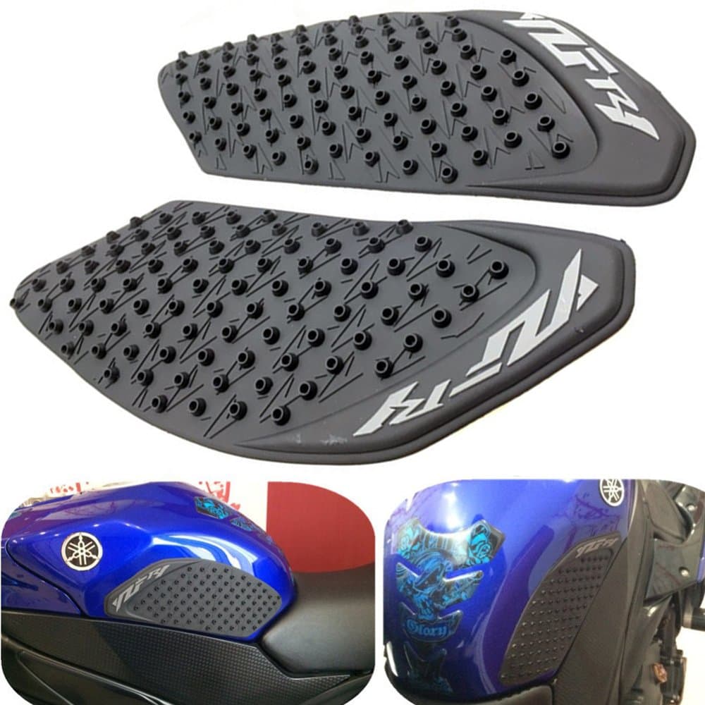 Tank Pads Anti Slip Soft Rubber Sticker Motorcycle Side Pad Sticker Gas Fuel Knee Grip Decal For YAMAHA R1 09-14